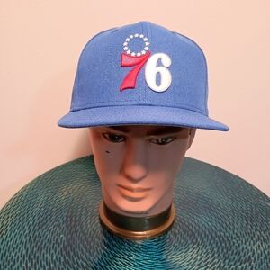 New Era Philadelphia 76ers Alpha Industries Blue 9FIFTY_Snap Back